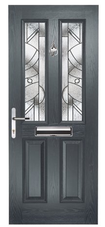 Maple Square Abstract Zinc Grey