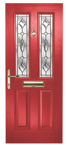 Maple Square Clarity Brass Red